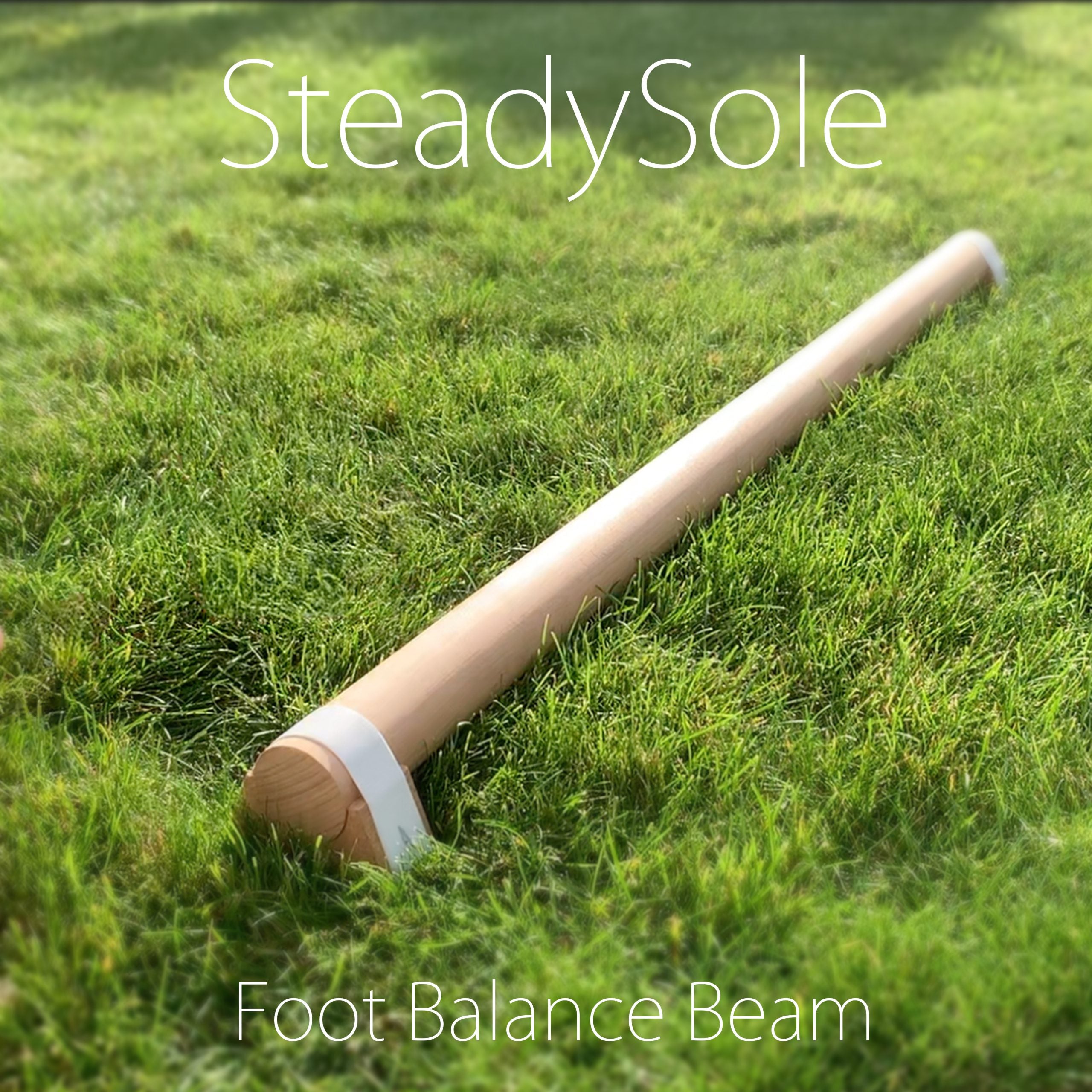40 Inch Beech Wood Balance Beam For Home Gym - Improve Balance & Foot Strength For All Ages