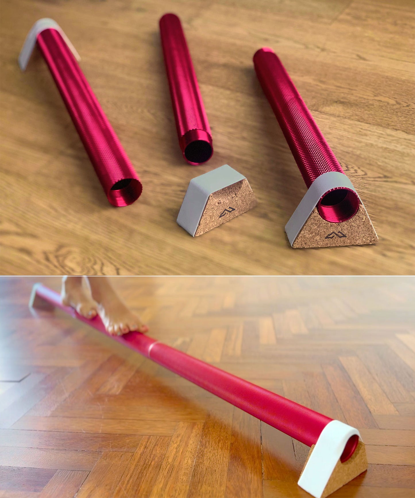 NeuroBeam Textured Nerve Stimulating barefoot balance beam for hip stability, ankle and foot mobility image